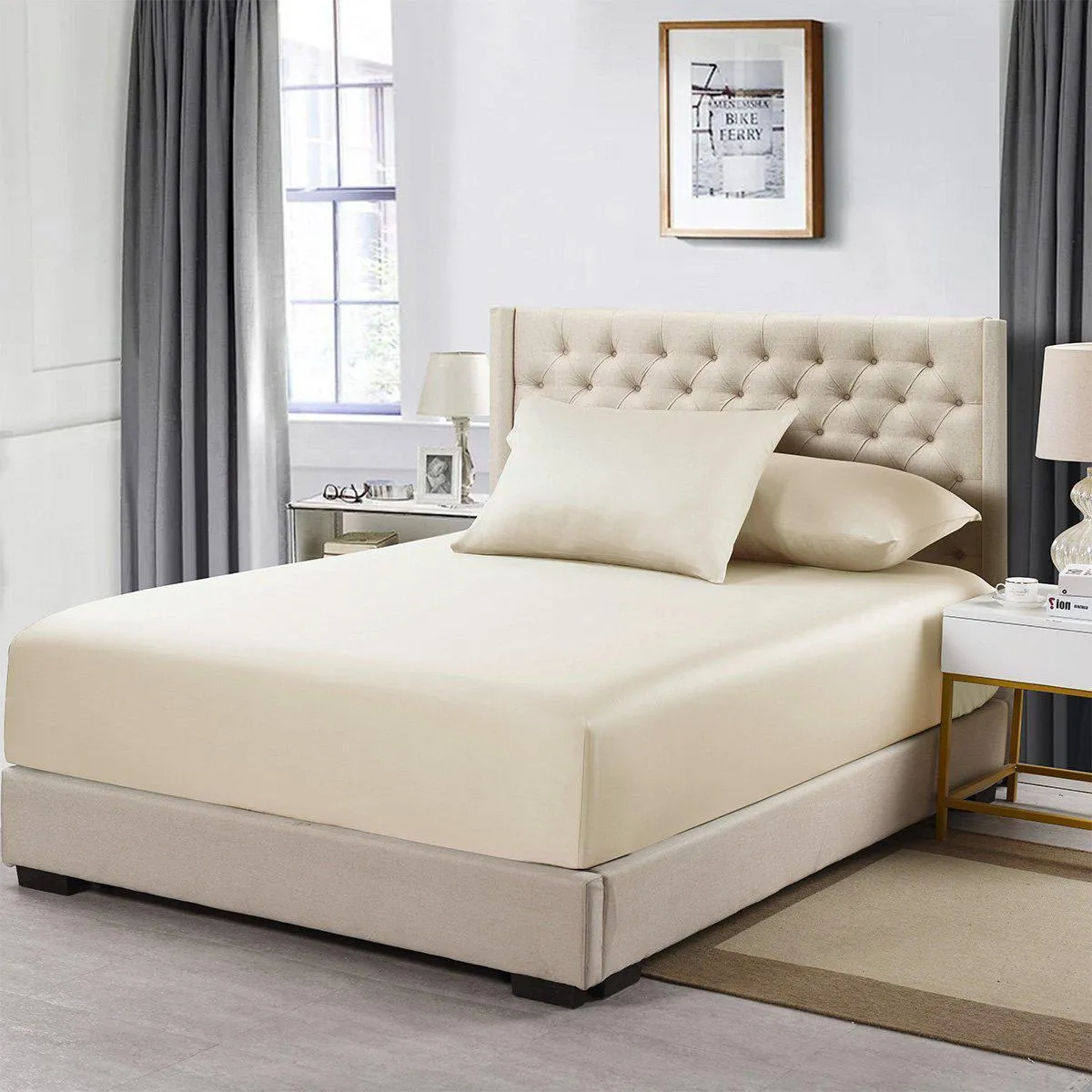 100% Bamboo Viscose Fitted Sheet Only
