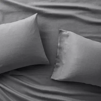 100% Washed Linen Solid Sheet Set - Casaluna