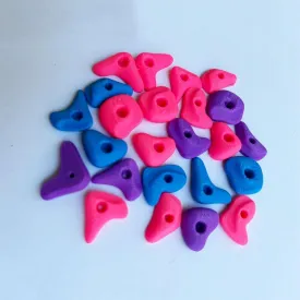 24Pcs Rock Climbing Holds for Bearded Dragons,Reptiles Toy Rock Wall Holds,6 Multi-Size Climbing Rock Wall Grips for Bearded Dragons Tank Accessories