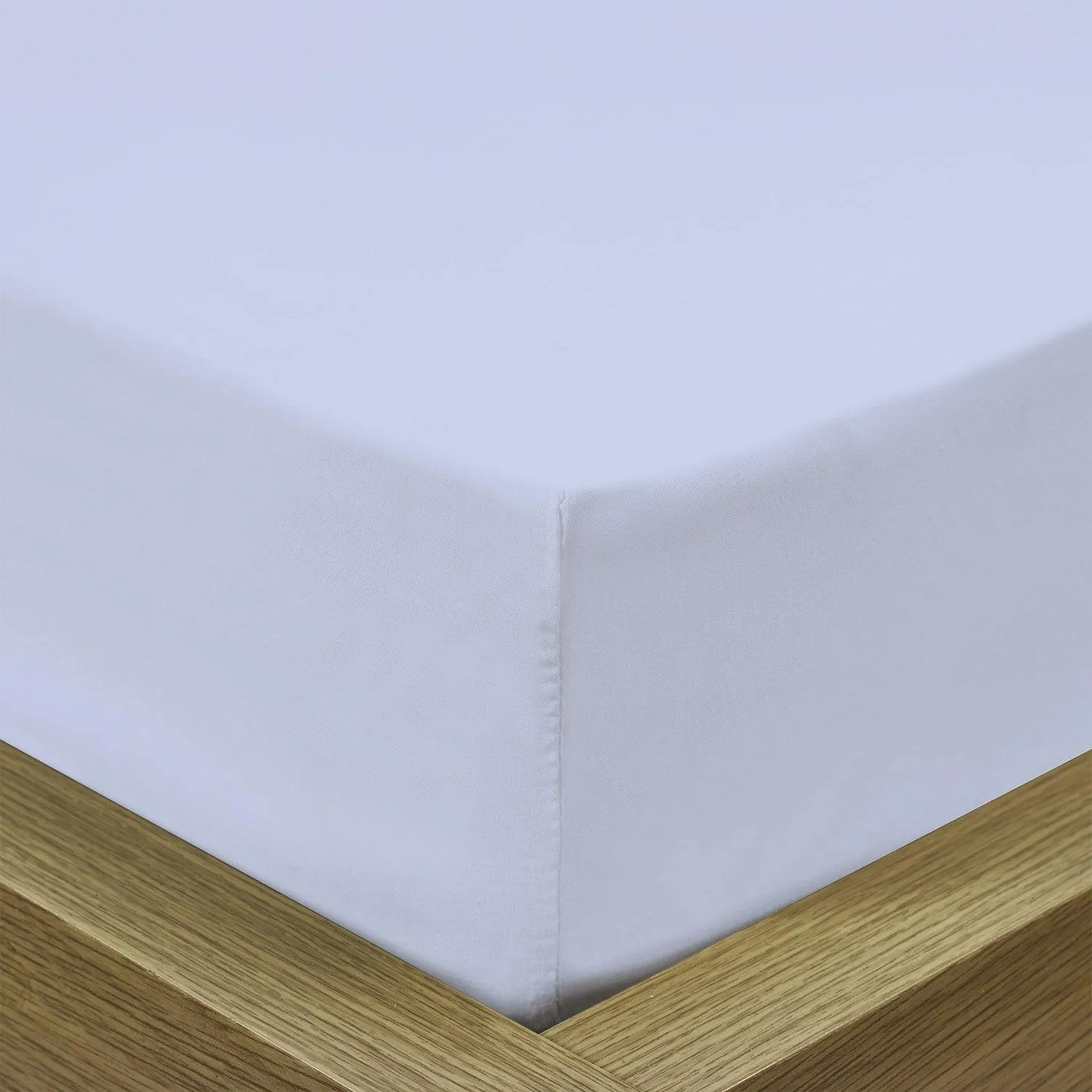 3 Piece Fitted Sheet Set Super Soft Sky Blue Single Size 90x200 30cm with 2 Pillow Case