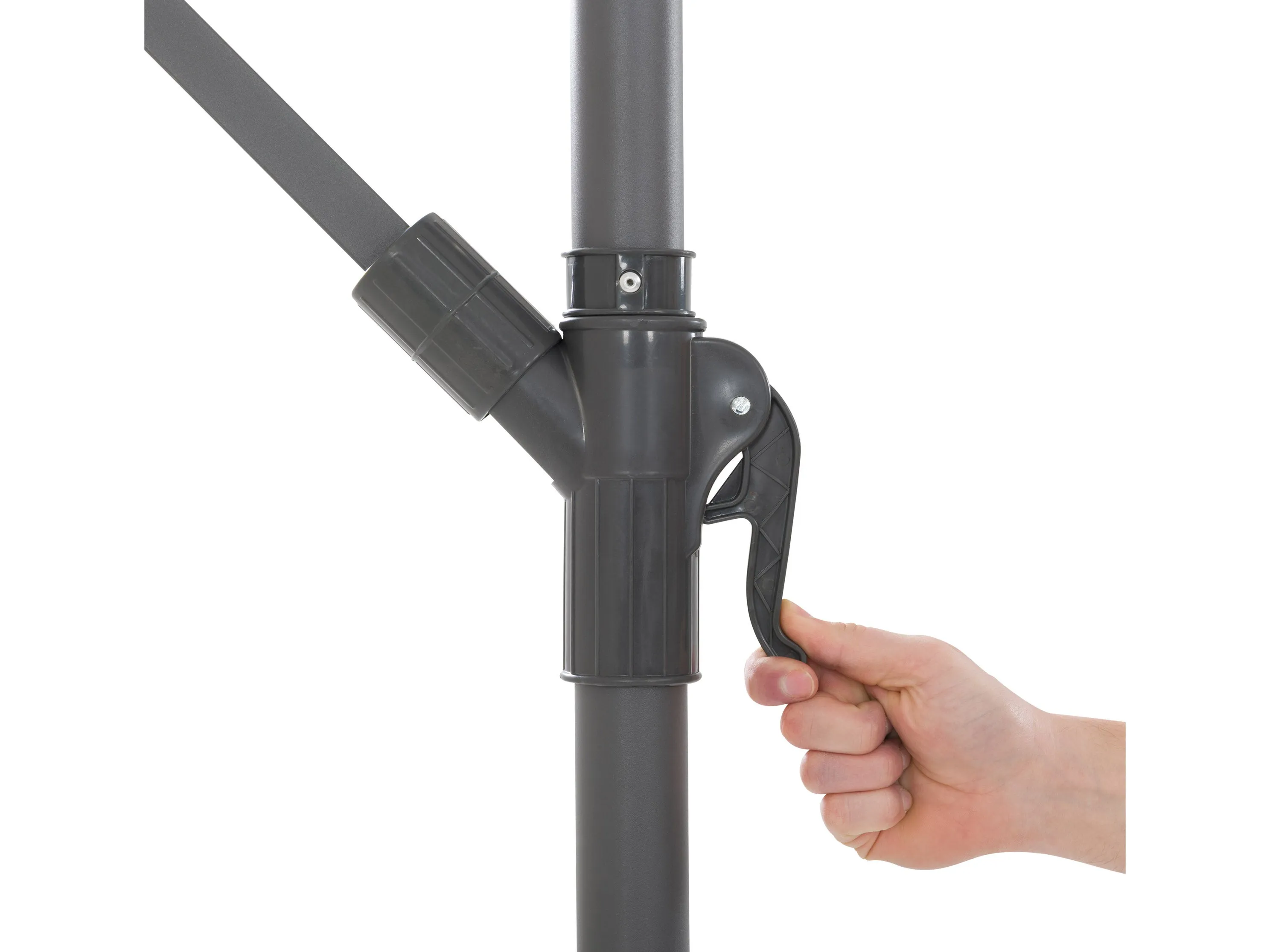 9.5ft Tilting Offset Patio Umbrella - Turquoise