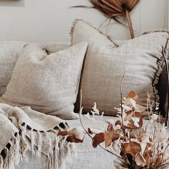Angaston Cushion Cover with Fringe