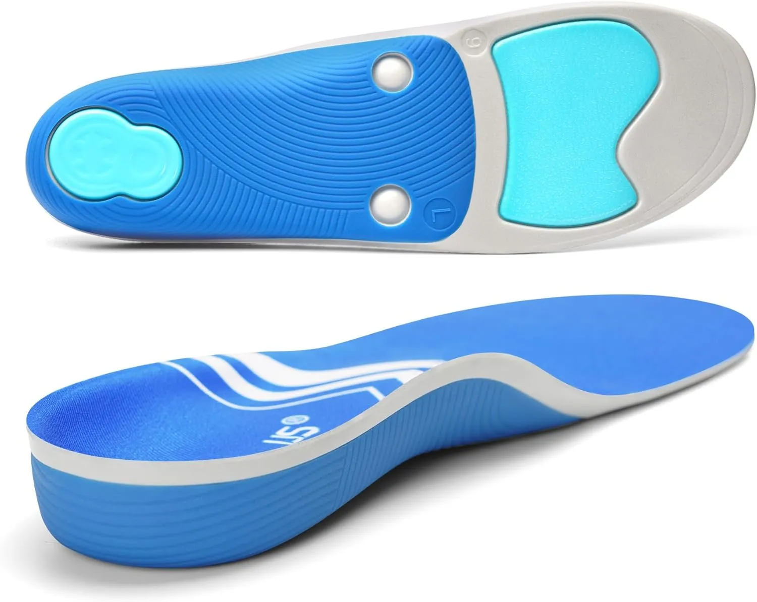 Arch Support Orthotics Insole Plantar Fasciitis Relief Flat Feet para Heel Pain overpronation Inserts Men Women 220  lbs Walk Standing All Day Work Boot Shoe Insoles (Men 7-7 1/2 | Women 9-9 1/2)