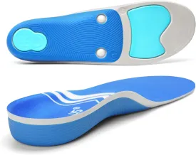 Arch Support Orthotics Insole Plantar Fasciitis Relief Flat Feet para Heel Pain overpronation Inserts Men Women 220  lbs Walk Standing All Day Work Boot Shoe Insoles (Men 7-7 1/2 | Women 9-9 1/2)