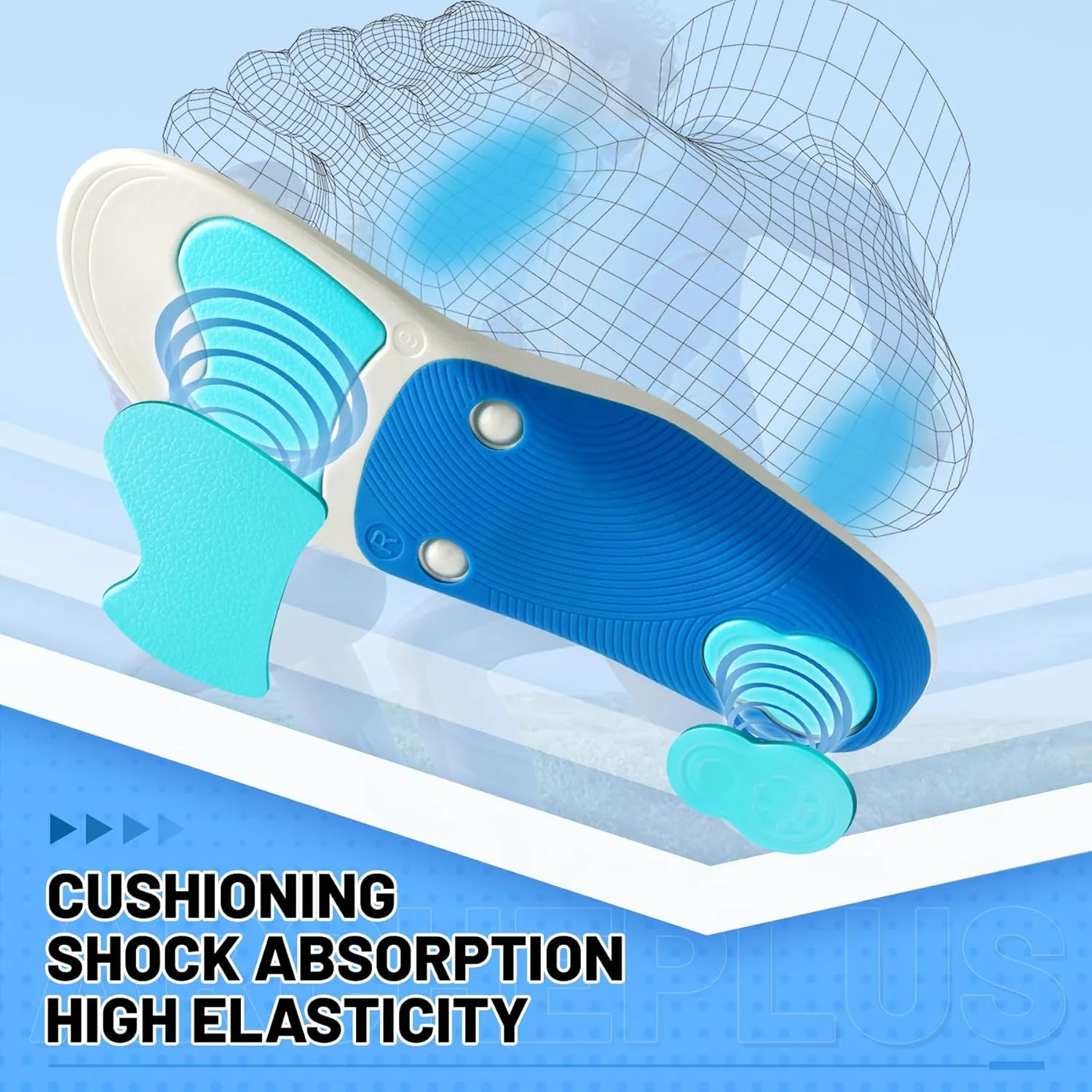Arch Support Orthotics Insole Plantar Fasciitis Relief Flat Feet para Heel Pain overpronation Inserts Men Women 220  lbs Walk Standing All Day Work Boot Shoe Insoles (Men 7-7 1/2 | Women 9-9 1/2)
