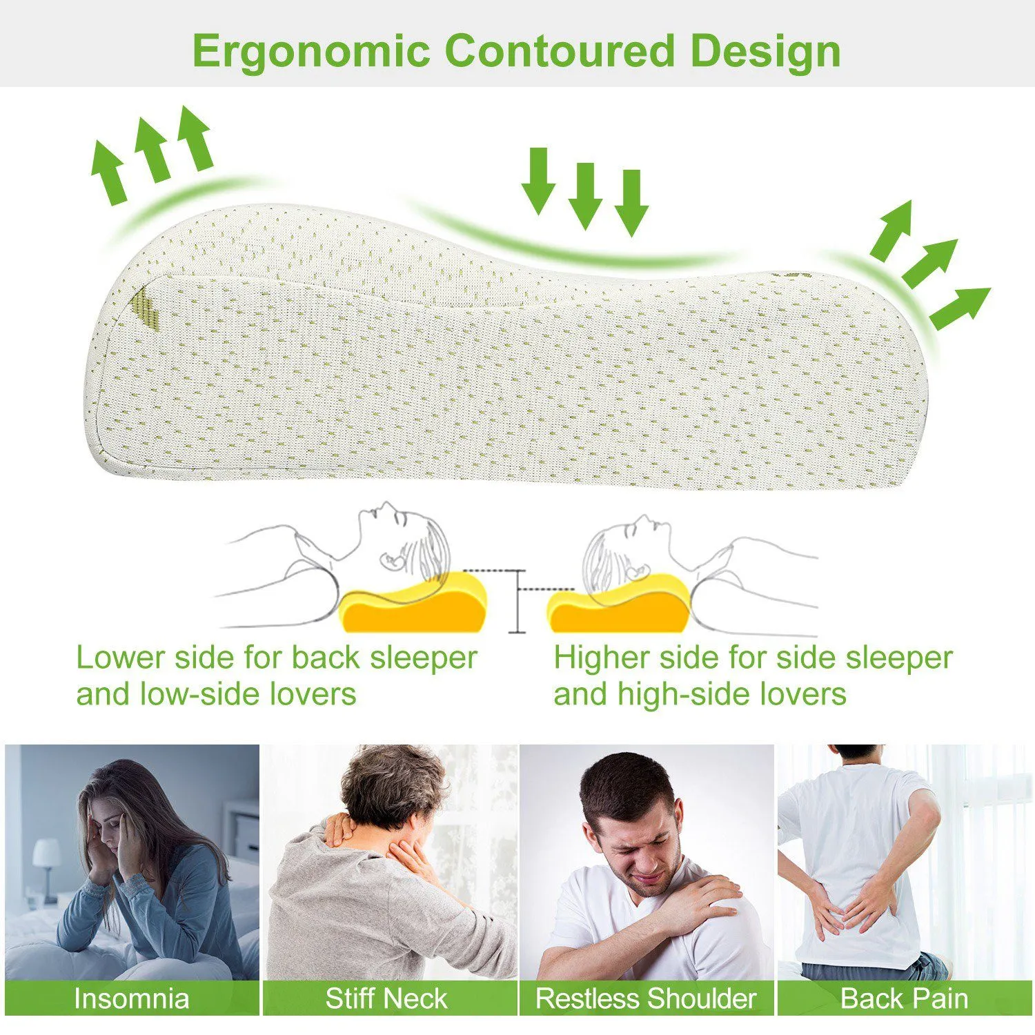 Bamboo Memory Foam Sleep Pillow