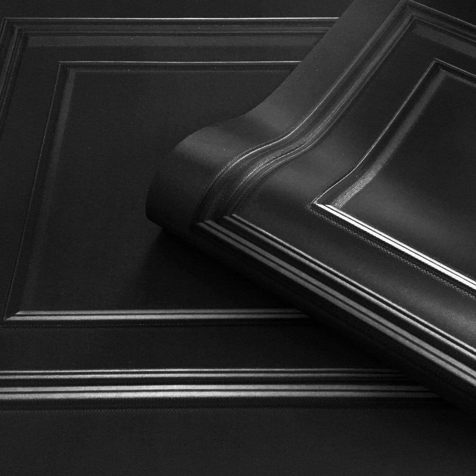 Belgravia Amara Panel Black Wallpaper - 7378