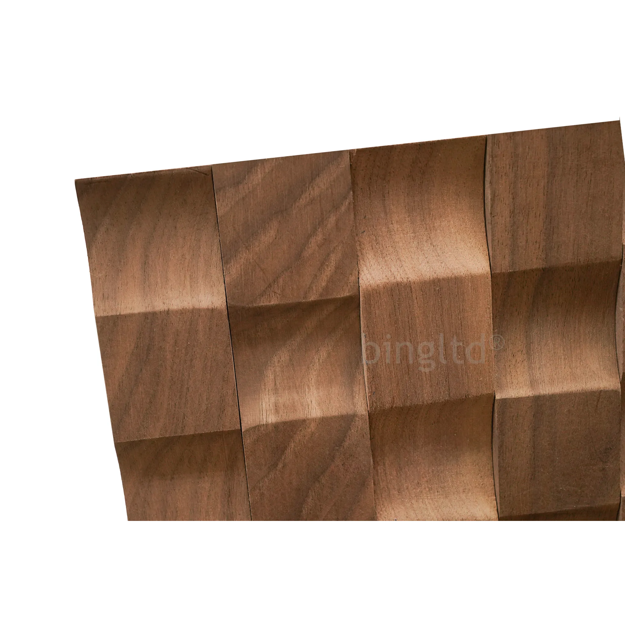 Solid Wood Tambour Panel Unfinished - 12" Wide x [36", 48", 96", 120"] Long x 1/2" Deep - Concave Design