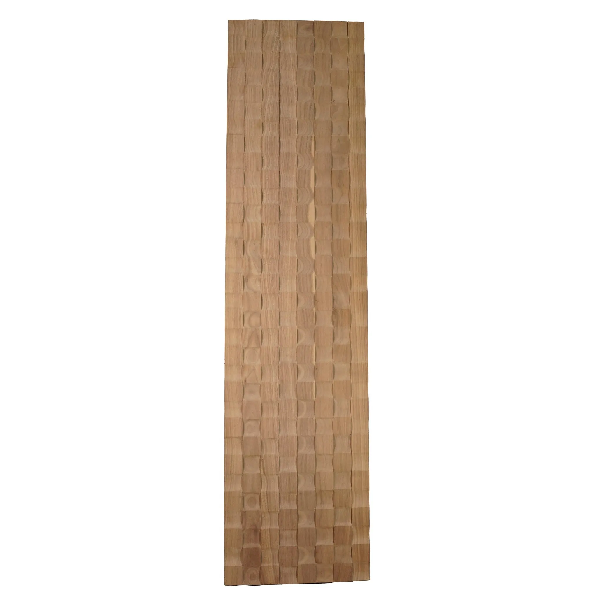 Solid Wood Tambour Panel Unfinished - 12" Wide x [36", 48", 96", 120"] Long x 1/2" Deep - Concave Design