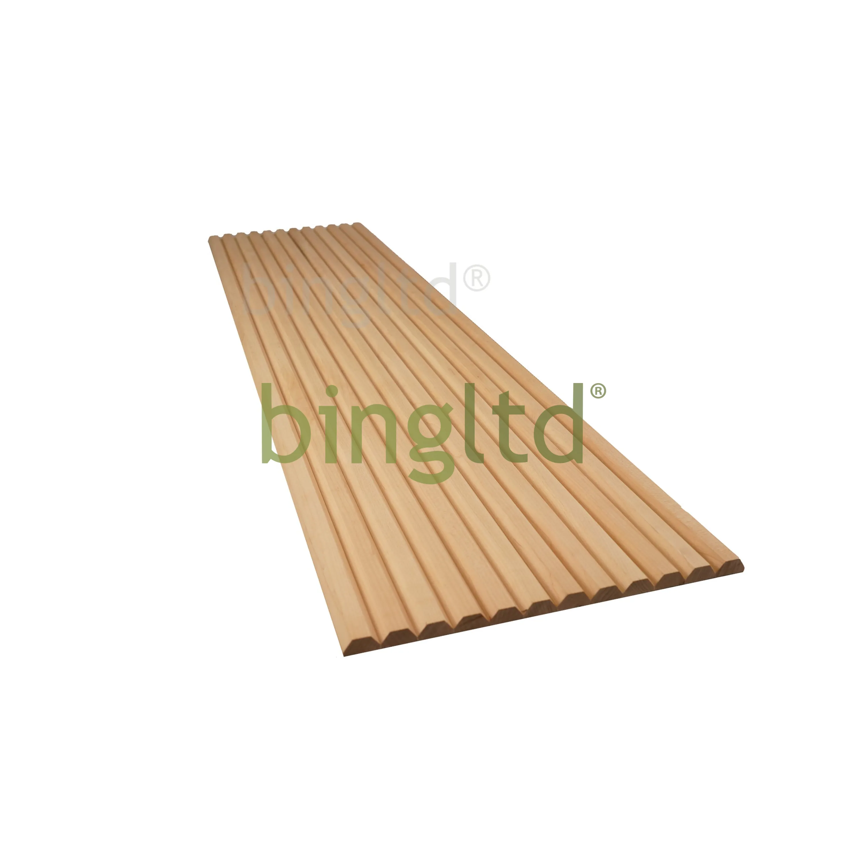 bingltd - [36", 48", 96", 120"] Long x 12" Wide , with  1" Bevel Slat Tambour Unfinished (WP-8204-UNF)