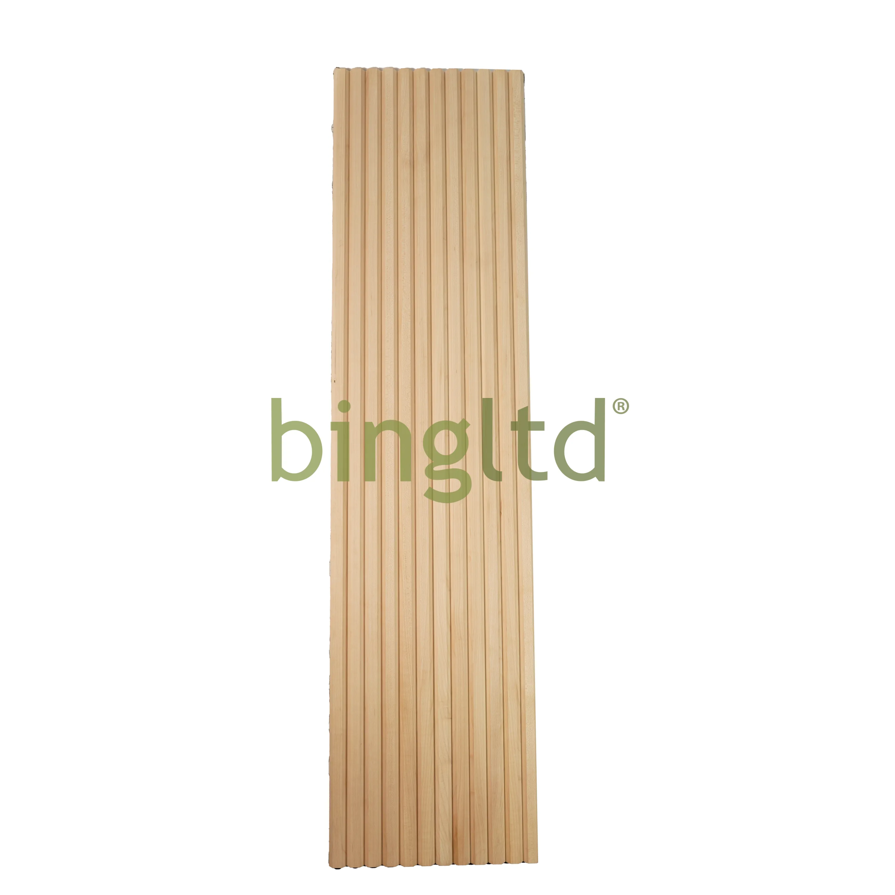 bingltd - [36", 48", 96", 120"] Long x 12" Wide , with  1" Bevel Slat Tambour Unfinished (WP-8204-UNF)