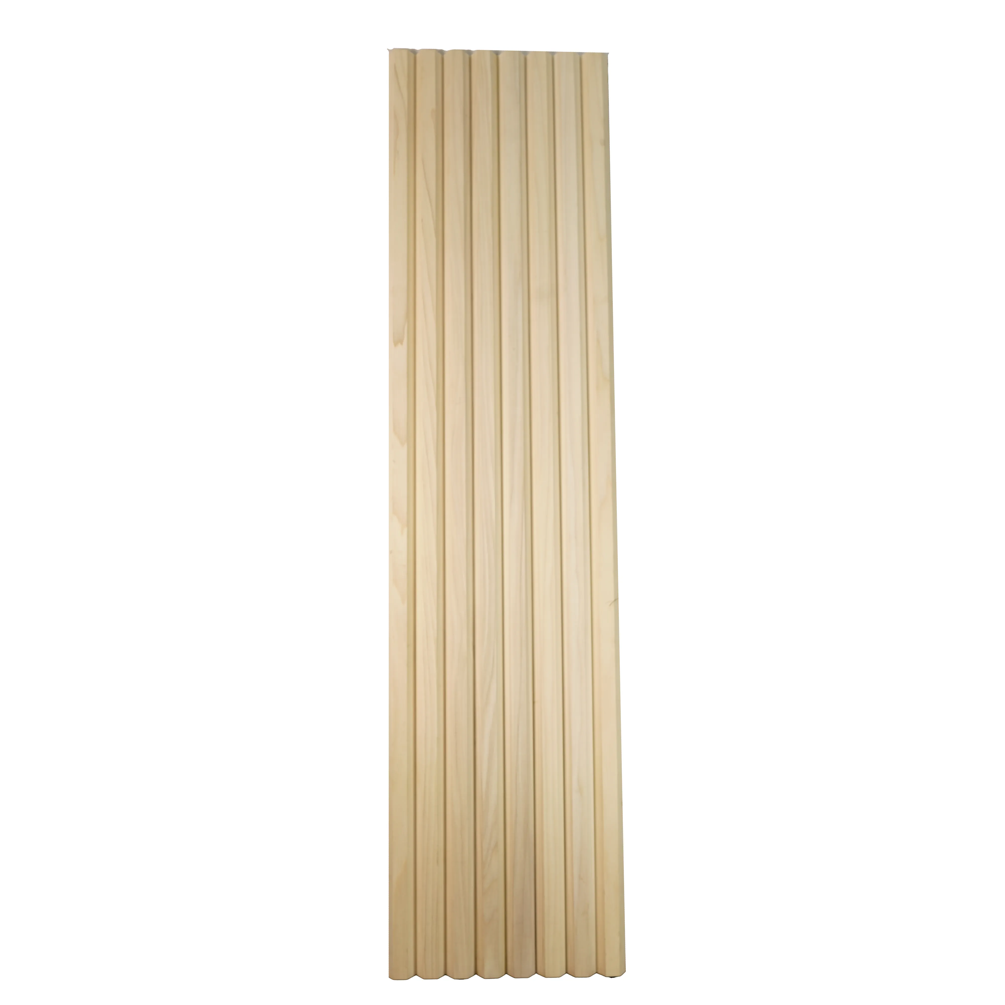 bingltd - 48" Long x 12" Wide , with  1 1/2" Bevel Slat Tambour Poplar Unfinished - 1 PC (WP-8207-PP-UNF)