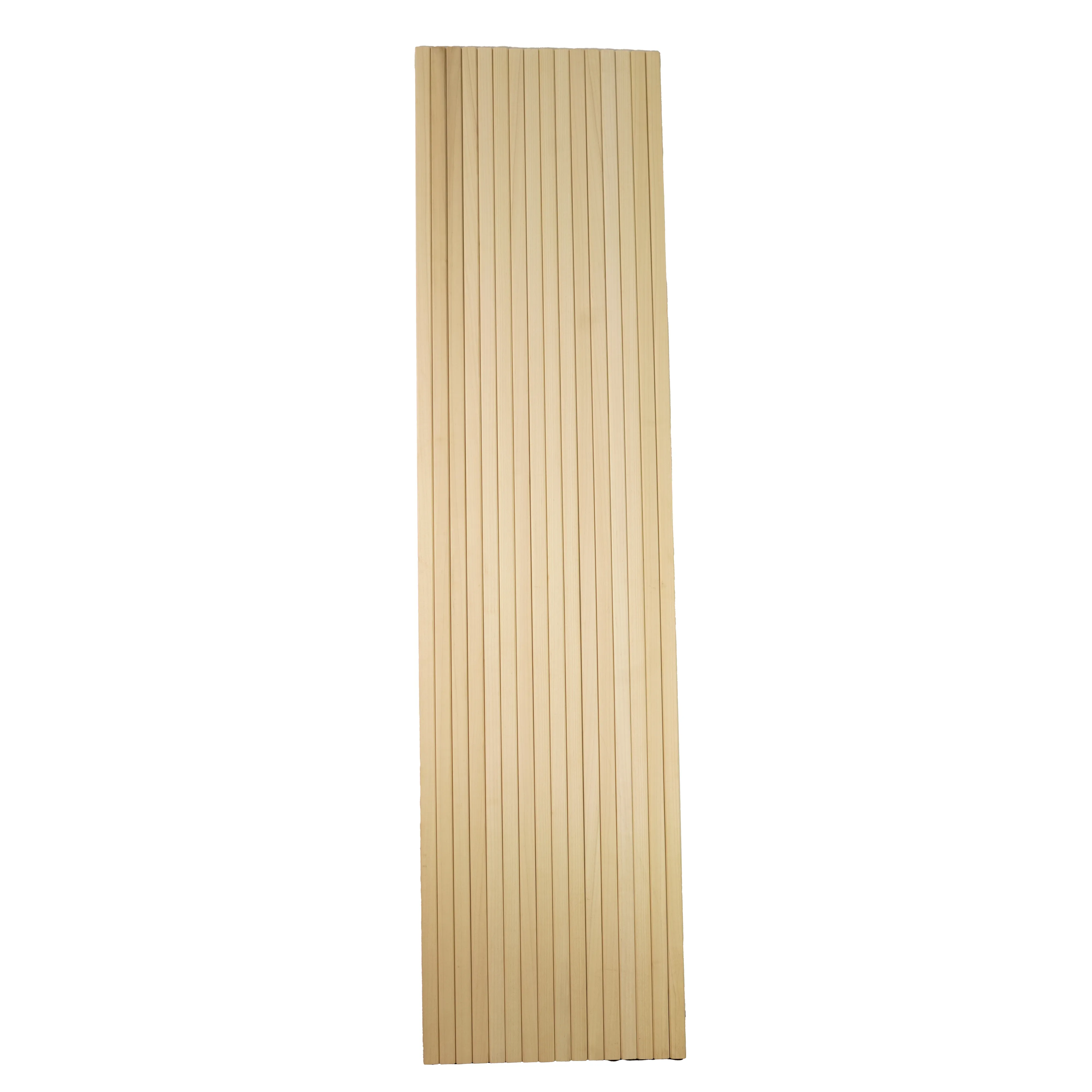 bingltd - 48" Long x 12" Wide , with  3/4" Bevel Slat Tambour Thin Poplar Unfinished - 1 PC (WP-8201-PP-UNF)