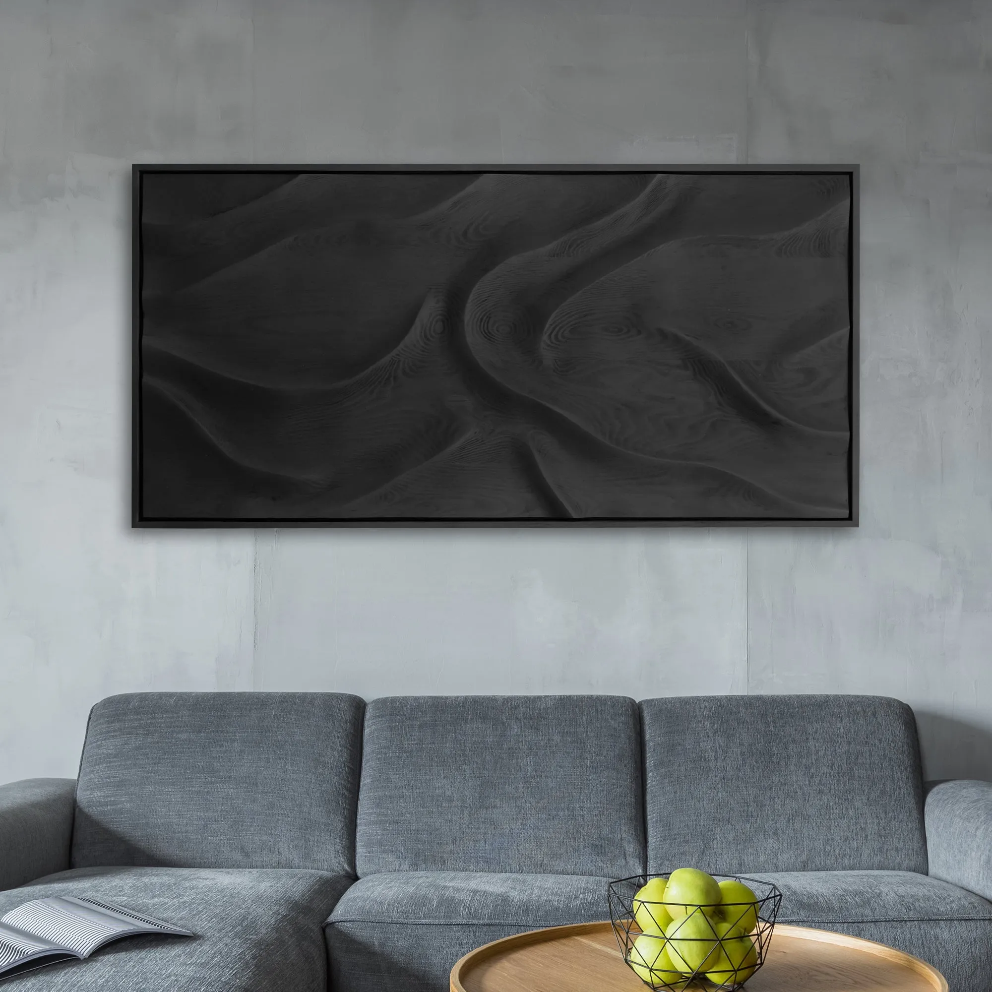 Black Wave | Premium Wood Handmade Wall Sculpture - Limited Edition
