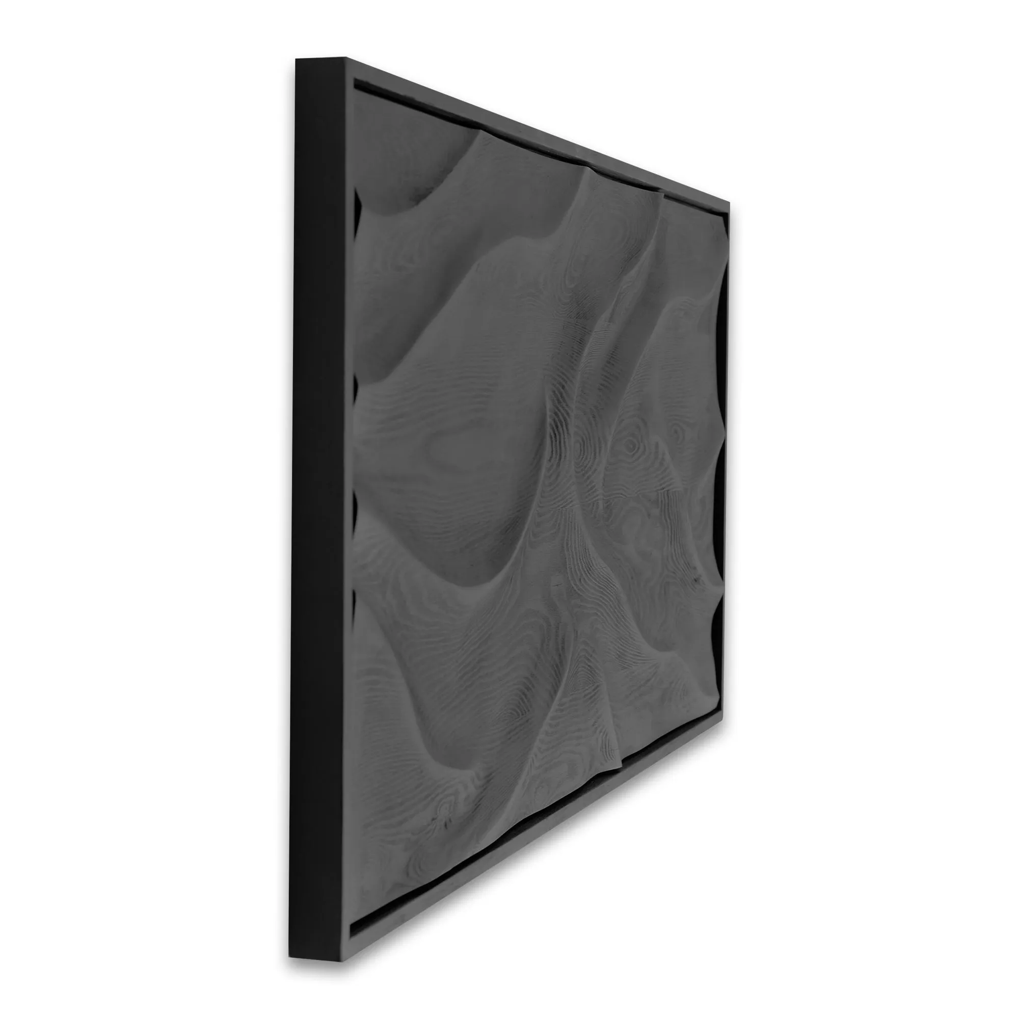Black Wave | Premium Wood Handmade Wall Sculpture - Limited Edition