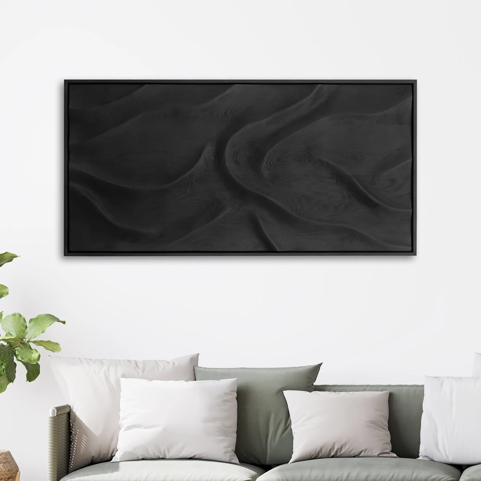 Black Wave | Premium Wood Handmade Wall Sculpture - Limited Edition
