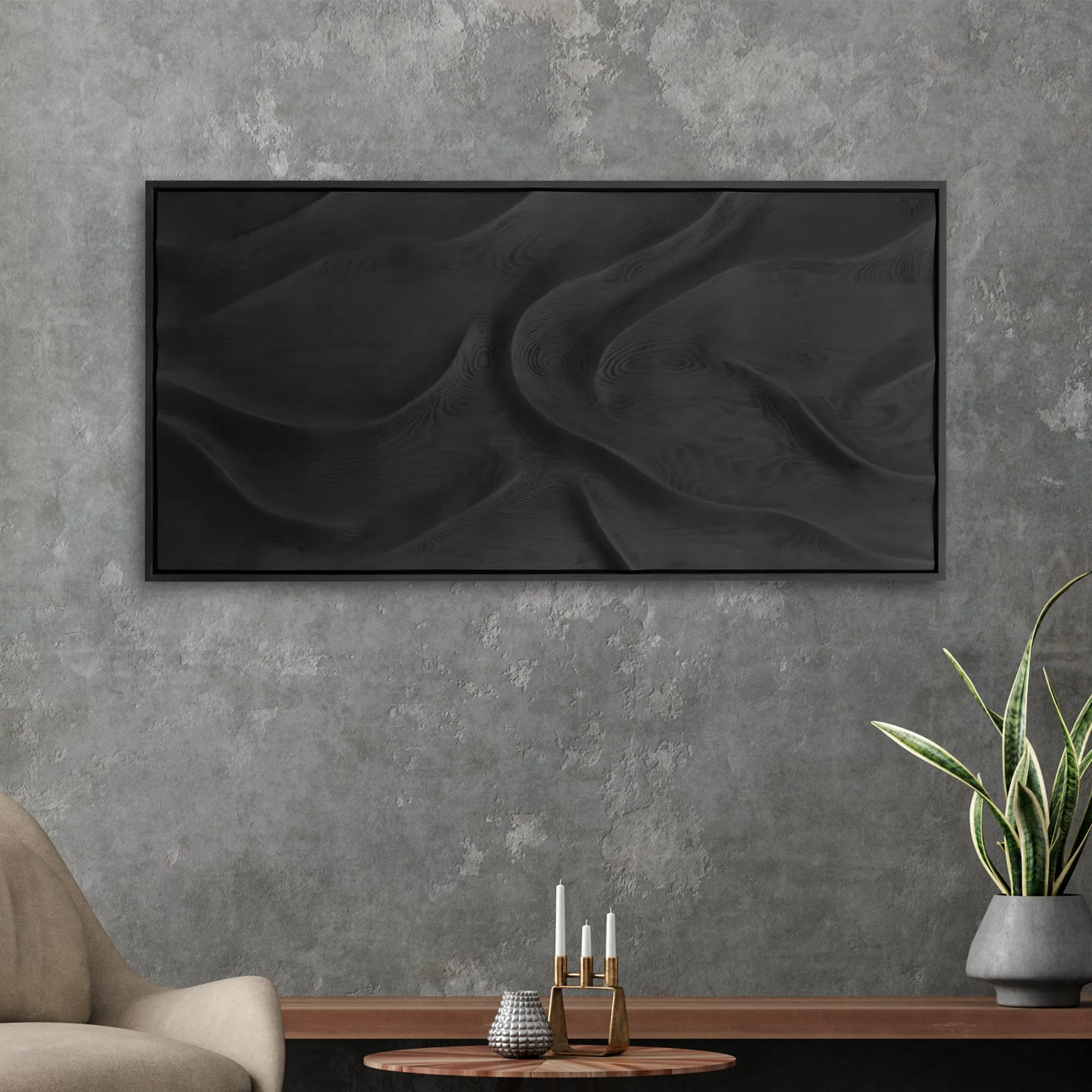 Black Wave | Premium Wood Handmade Wall Sculpture - Limited Edition
