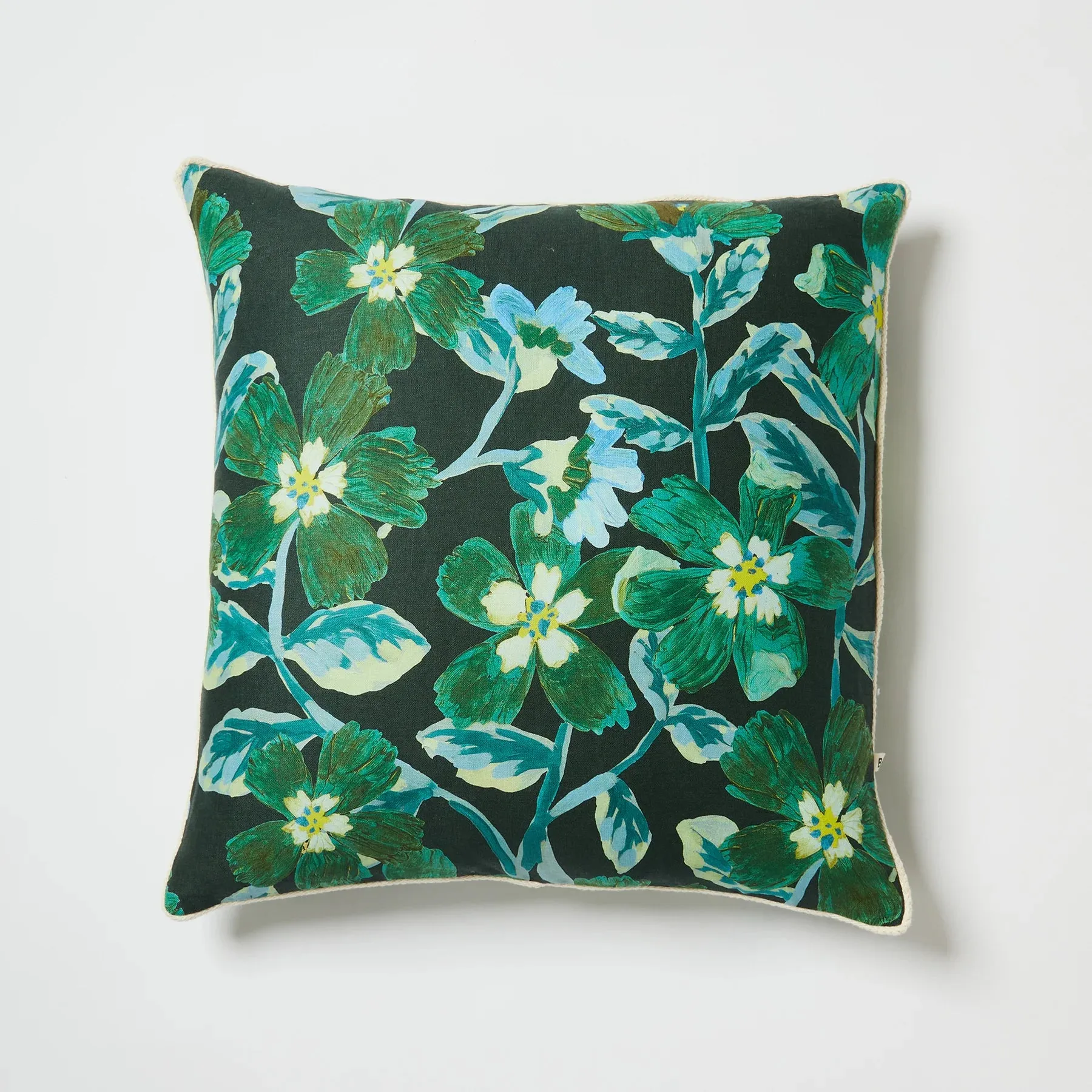 Bonnie & Neil Cosmos Green Cushion