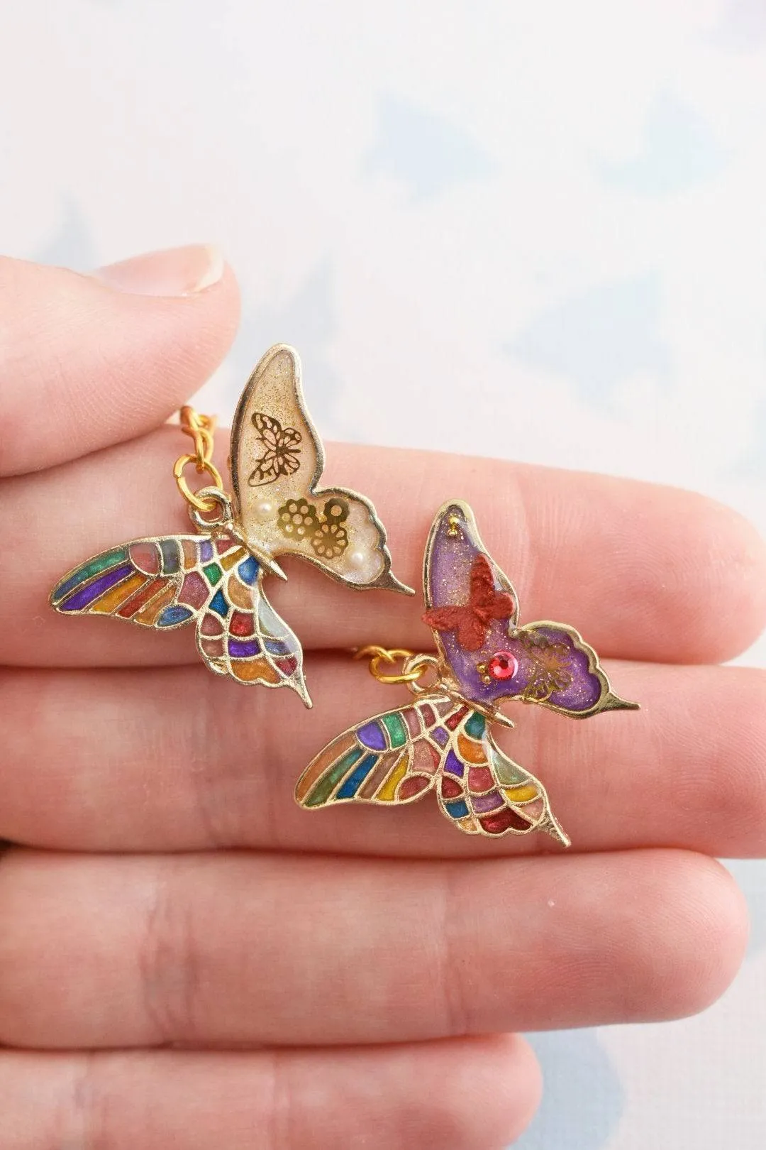 Butterfly Dream Crystal Keychain