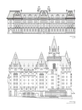 Chateau Laurier Architectural Print (20" x 26") (Final Sale)