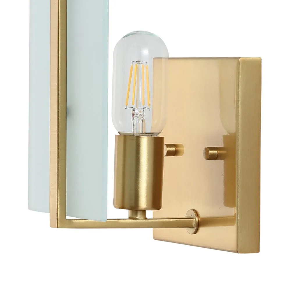 Chieti 5.5" Modern Coastal Iron/Glass LED Sconce