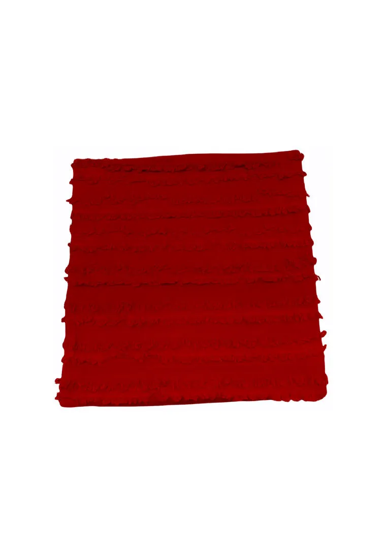 Cotton Throw Pillow Case with Horizontal Tassel