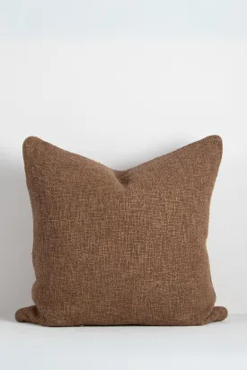 Cyprian Textured Cocoa Feather Inner 50x50cm Cushion