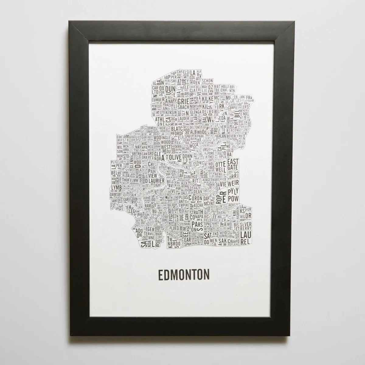 Edmonton Word Map (20" x 26") Slightly Damaged (Final Sale)