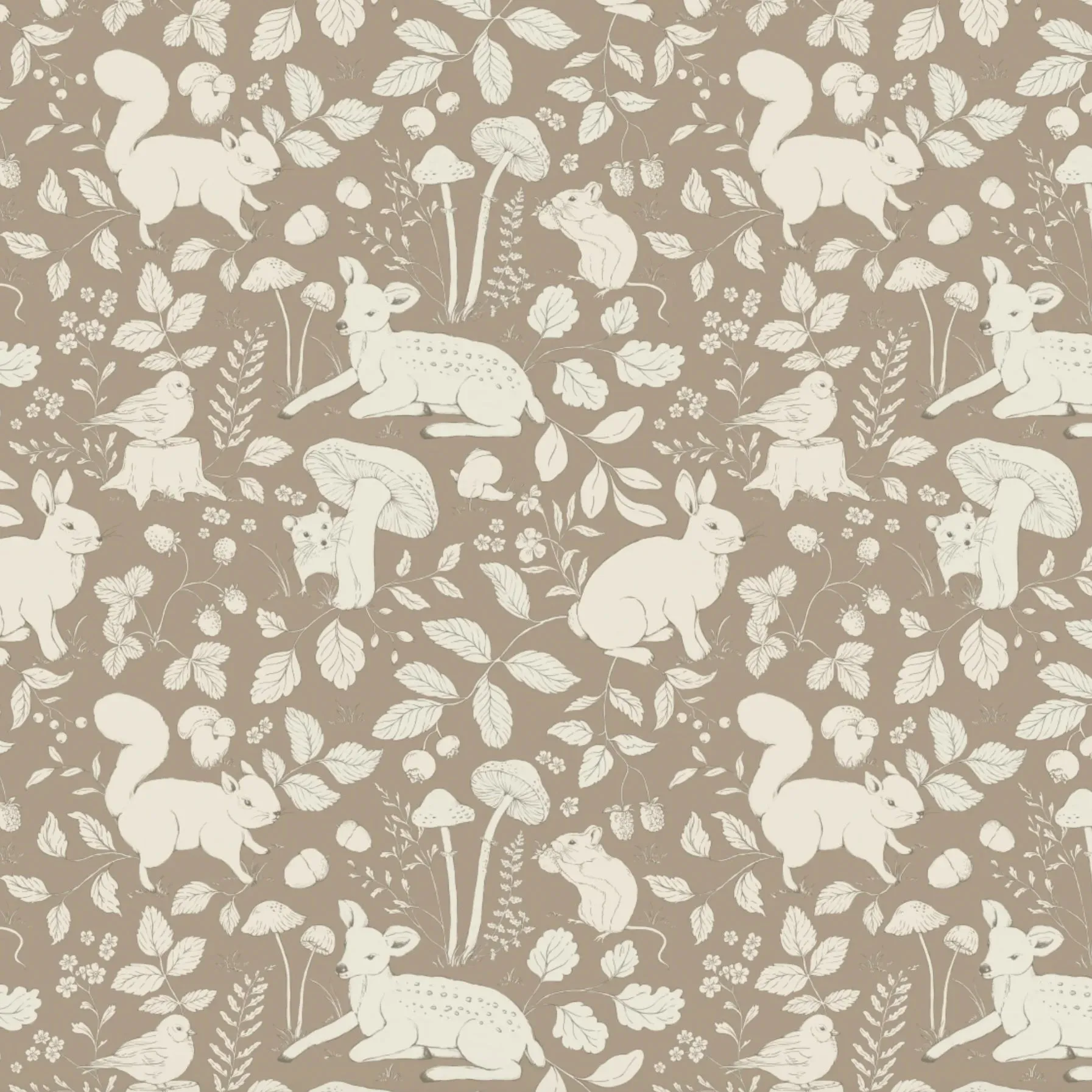 Finch Wallpaper by Daphne and Sage