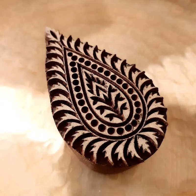 Hand Engraved Wooden Leaf Curio