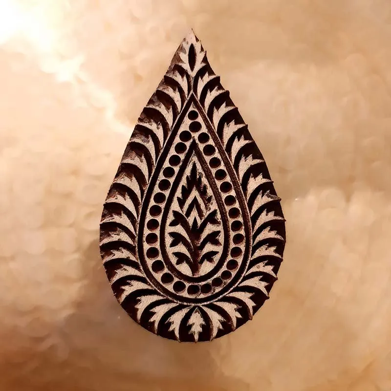 Hand Engraved Wooden Leaf Curio
