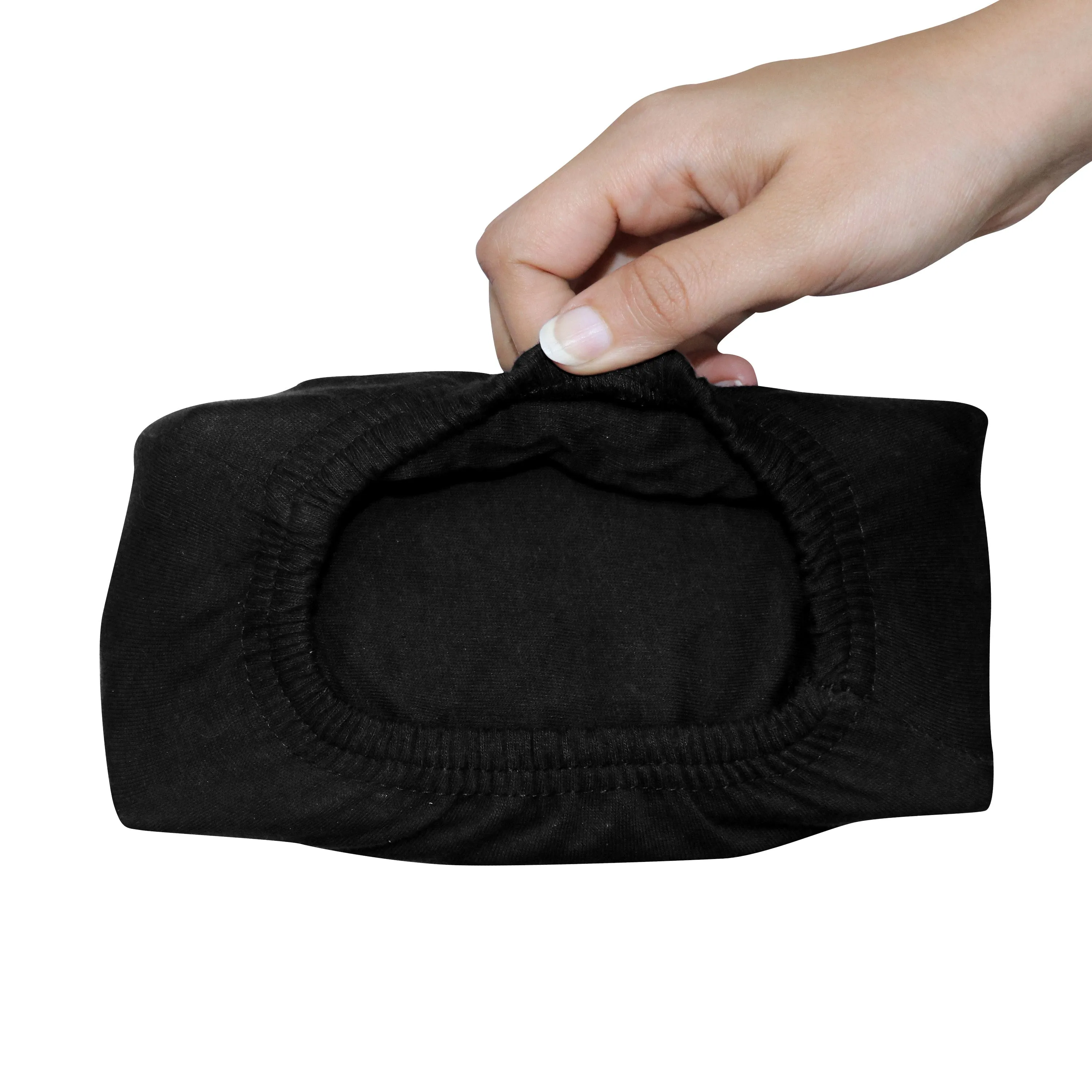 High Quality Black Cotton Jersey King 3 Piece Fitted Sheet Set 200x200 30cm with Deep Pockets and 2 Pillow Case