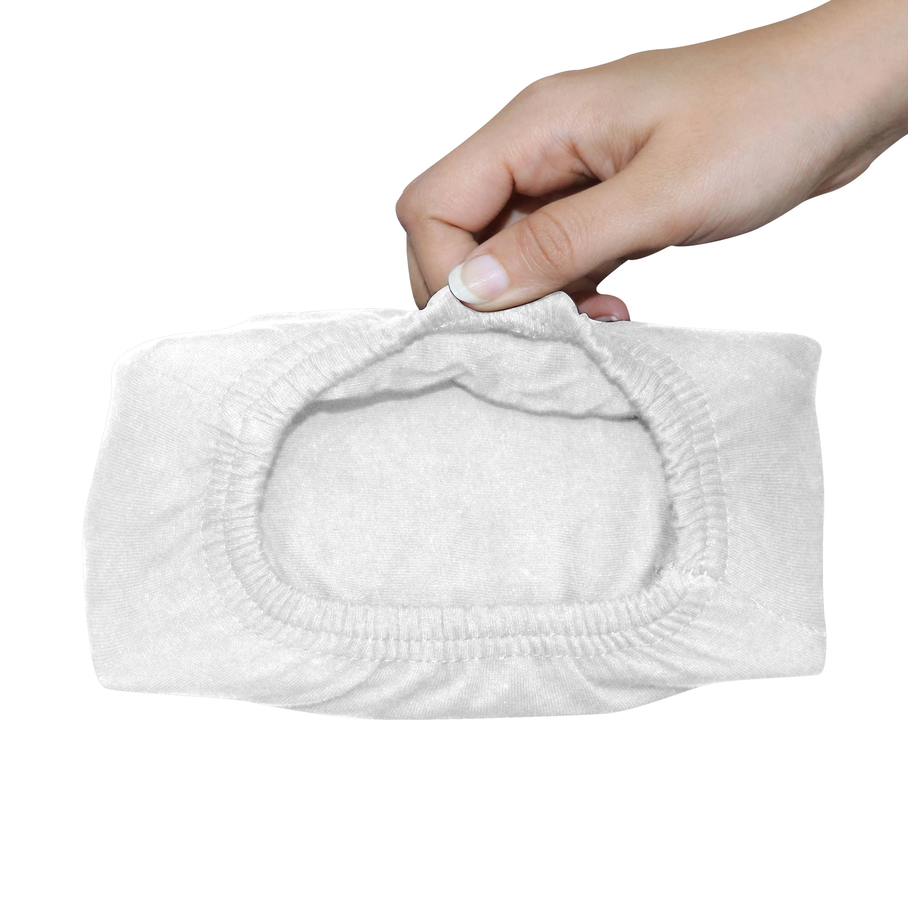 High Quality White Cotton Jersey Queen 3 Piece Fitted Sheet Set 180x200 30cm with Deep Pockets and 2 Pillow Case