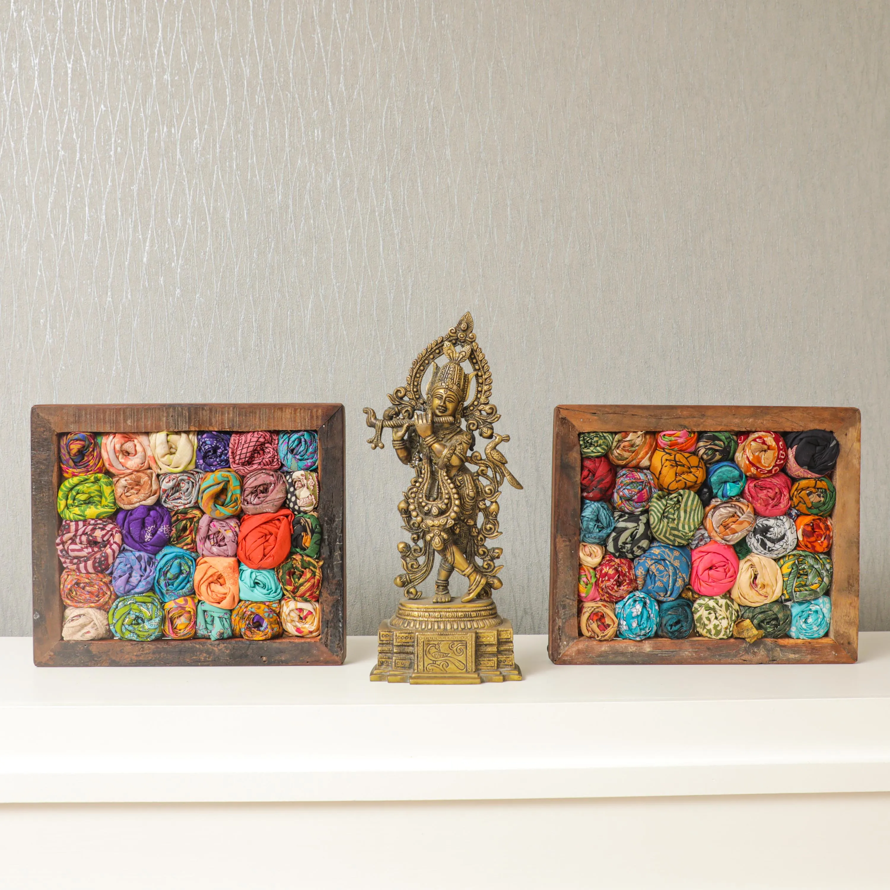 Indian Fabric Wall Art Frames
