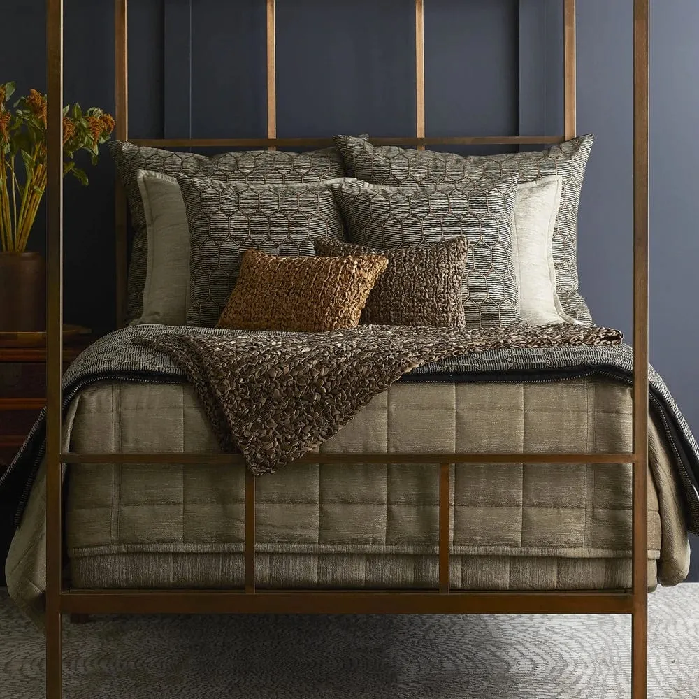 Inro Charcoal Decorative Pillows | The Met x Ann Gish