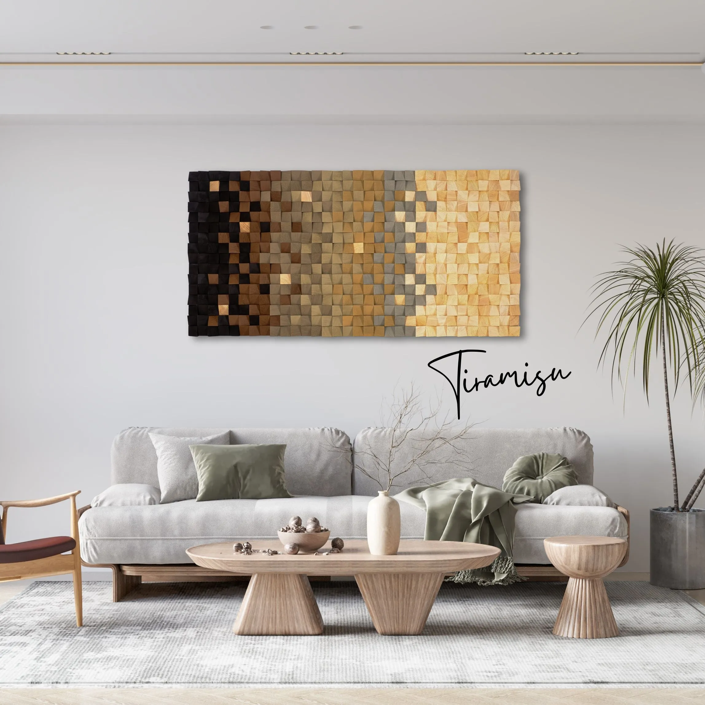 Italian Tiramisu | Premium Wood Handmade Wall Sculpture