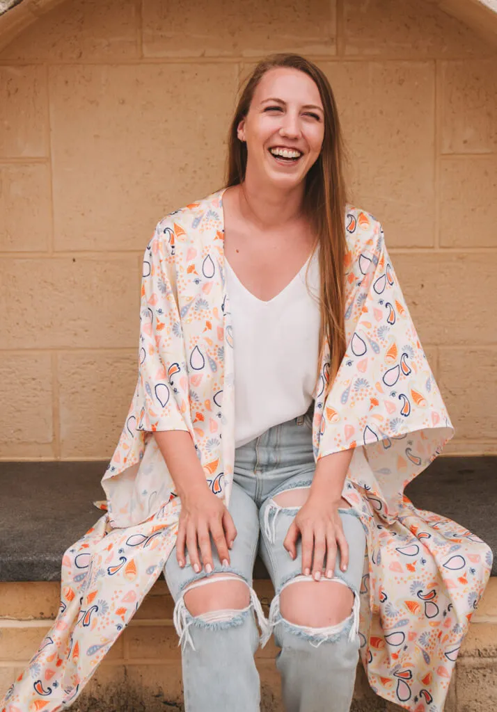 Juno Midi Robe - Pastel Paisely