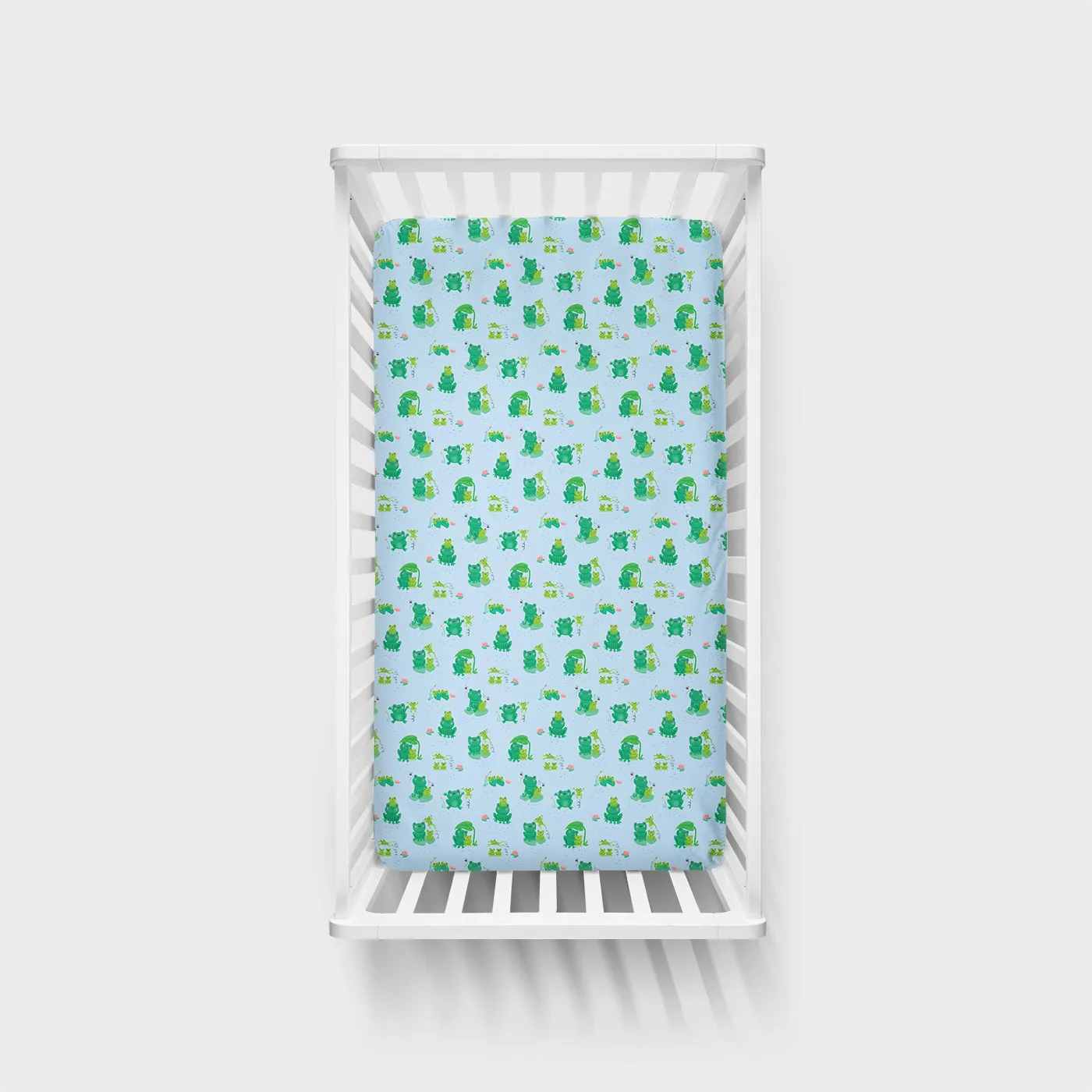 Leaping Love Fitted Crib Sheet