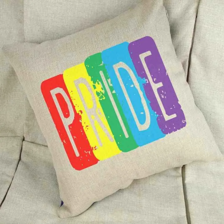LGBTQ  Colourful Pride Cushion Cover