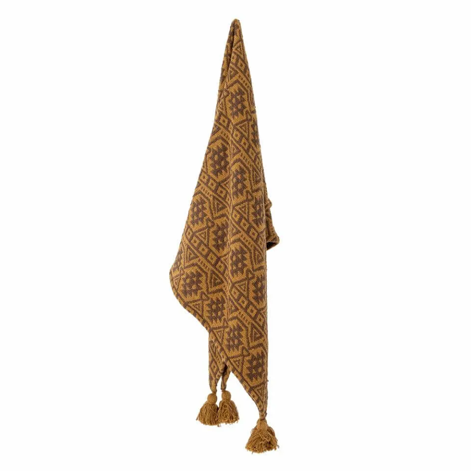 Lyla Throw - Brown - Recycled Cotton