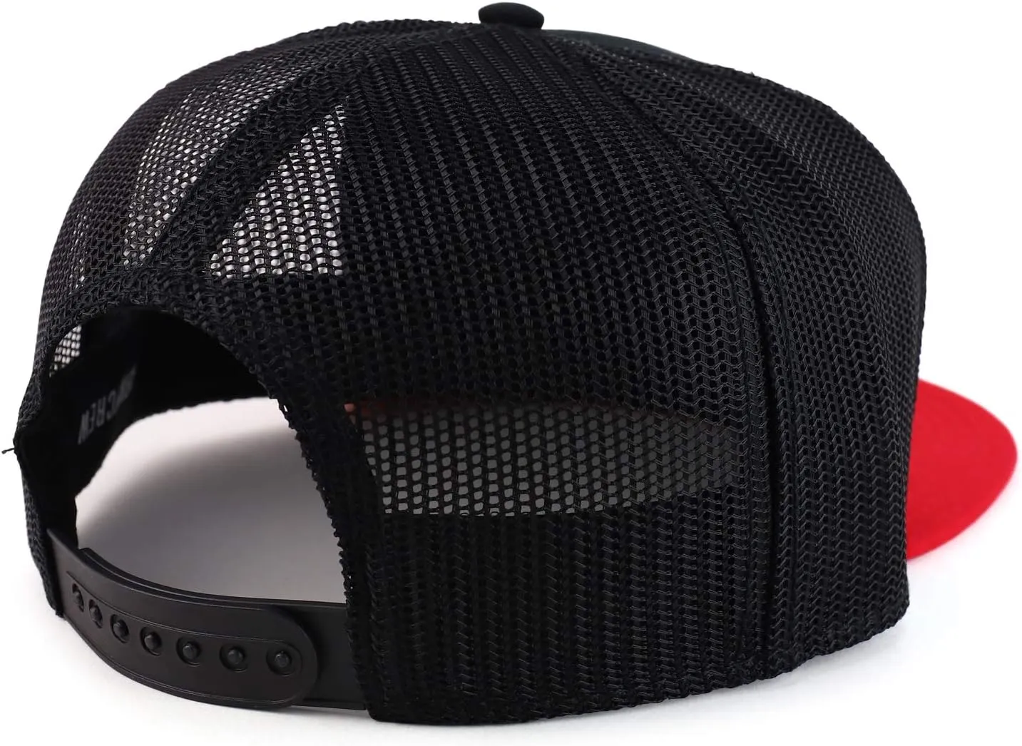 Oversize XXL Blank Flatbill Mesh Snapback Cap