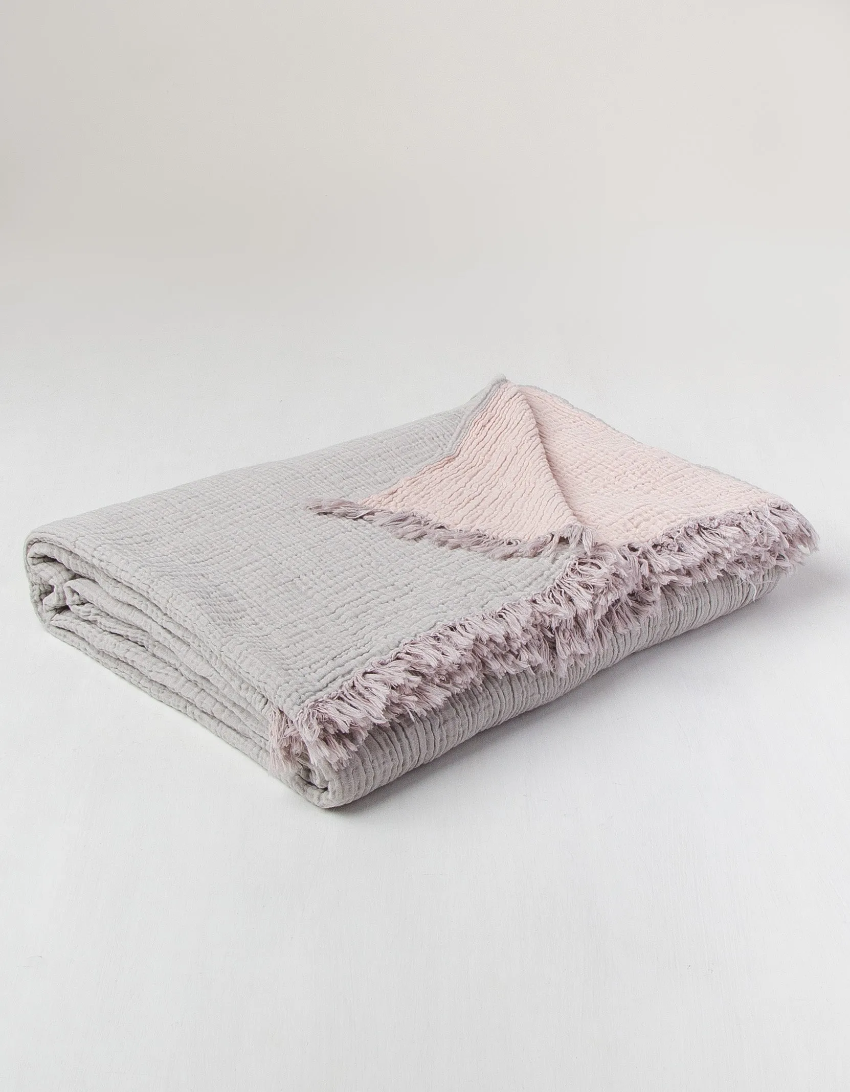 Queen Size Reversible Textured Throw Blanket