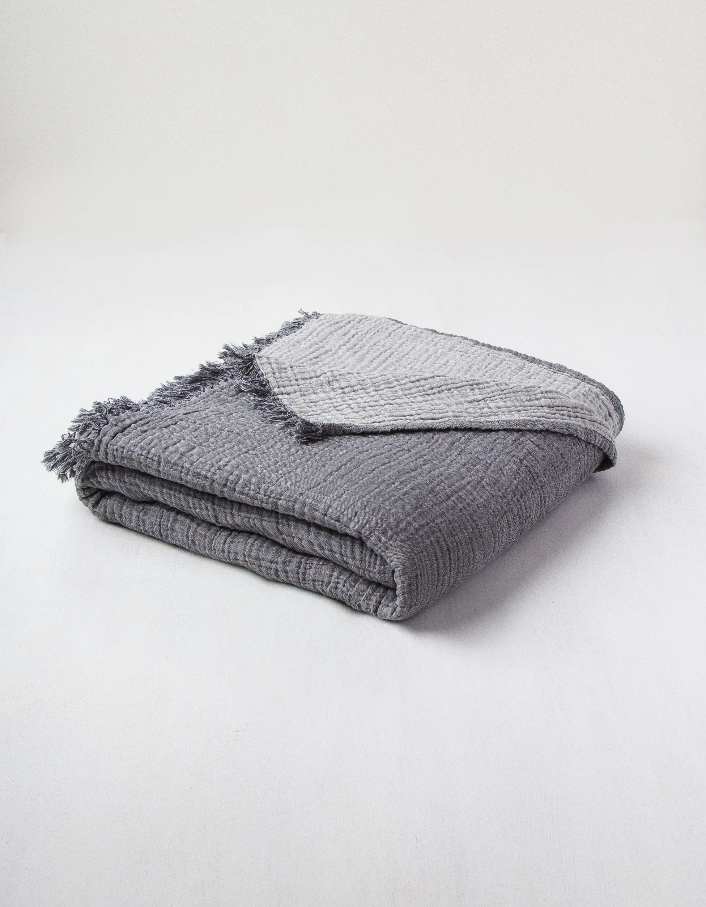 Queen Size Reversible Textured Throw Blanket