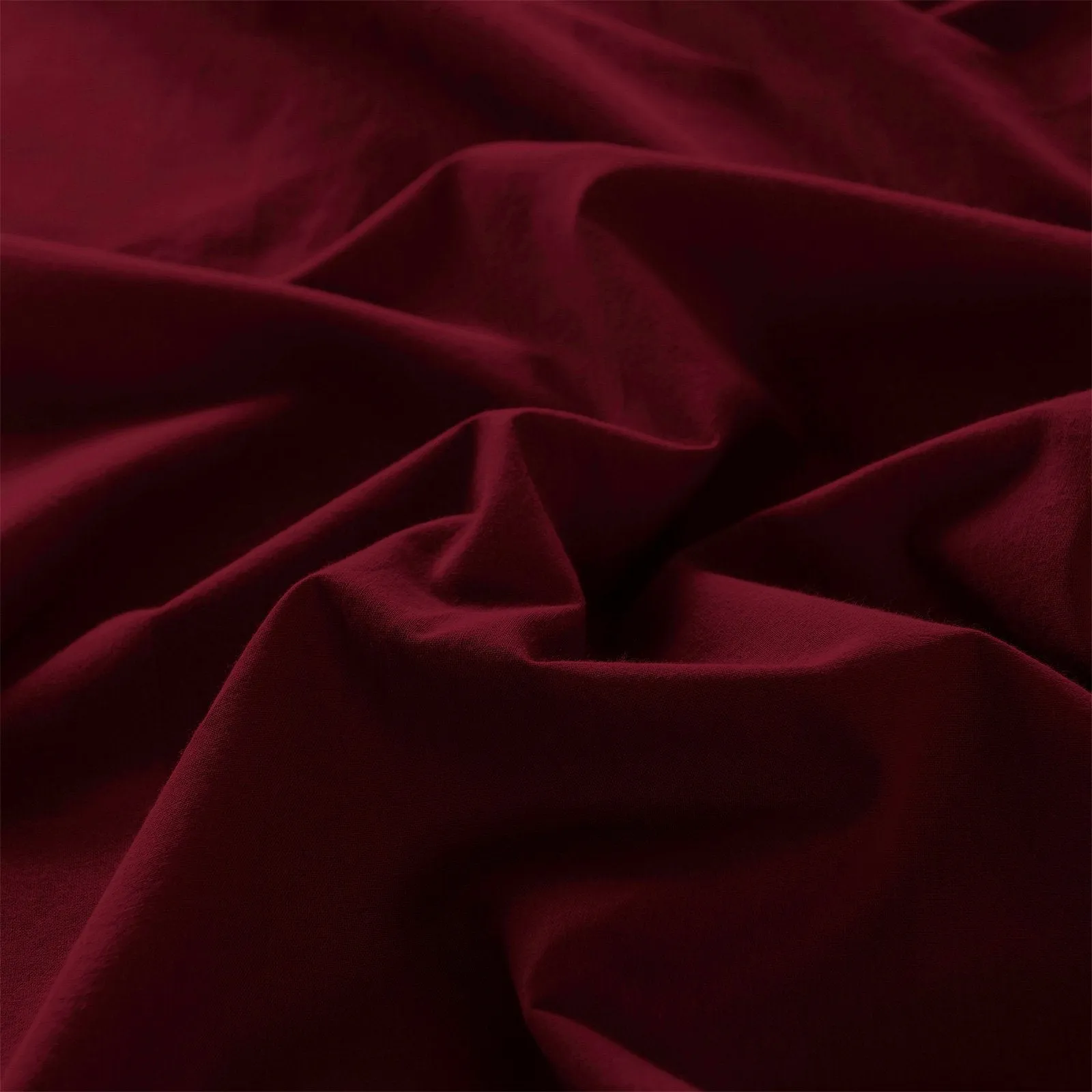 Royal Comfort Vintage Washed 100% Cotton Sheet Set Fitted Flat Sheet Pillowcases Queen Mulled Wine