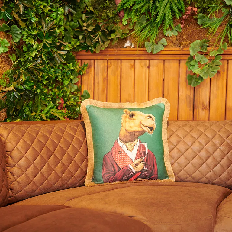 Rubeza Velvet Printed Cushion 45cm x 45cm - Mr.Camel