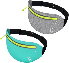 Running Belt Phone Holder, Mothers Day Gifts for Mom Wife Her Teens, Money Belt bag, Flat Fanny Packs for Women Men, Workout Gear Accessories, Waist pouch for Runners, Walking, Travel, Gym, Exercise
