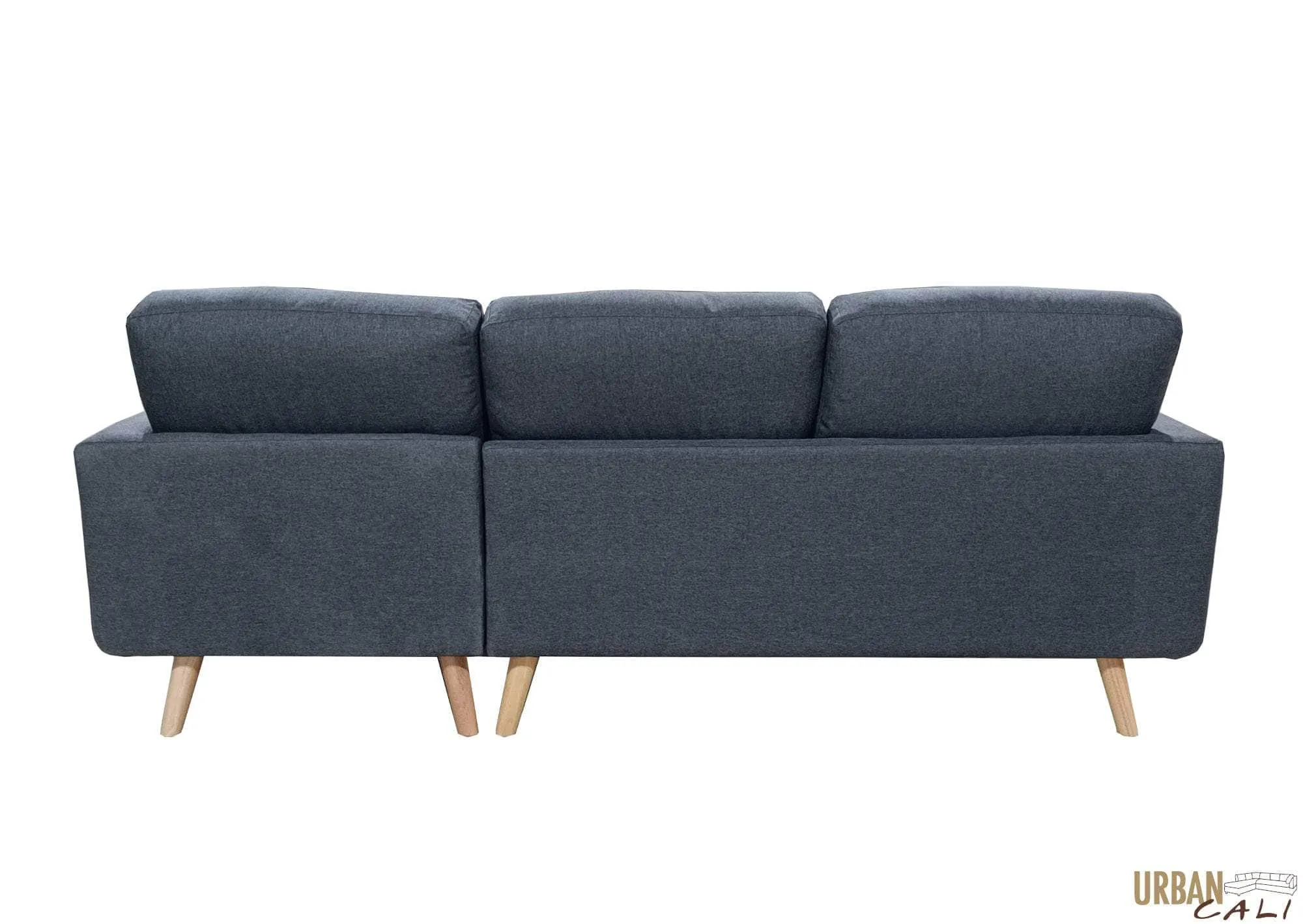 San Marino 87.75" Wide Tufted Linen Sectional Sofa - Available in 2 Colours