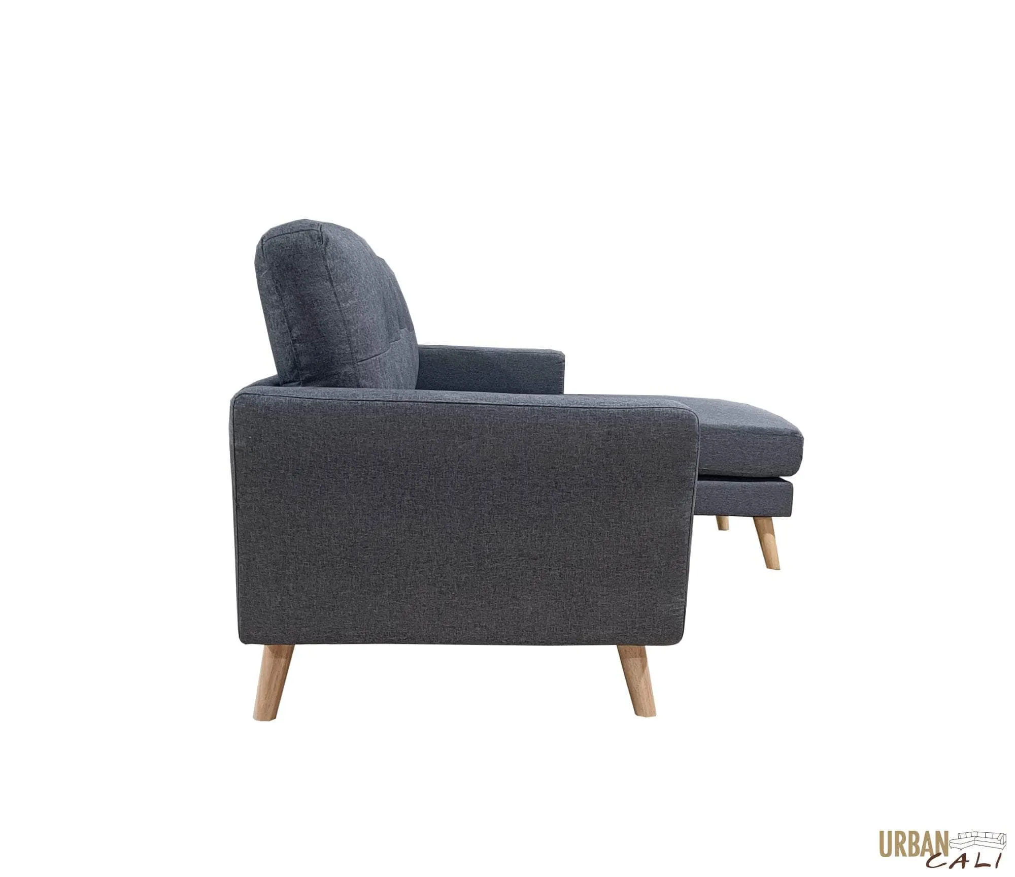 San Marino 87.75" Wide Tufted Linen Sectional Sofa - Available in 2 Colours