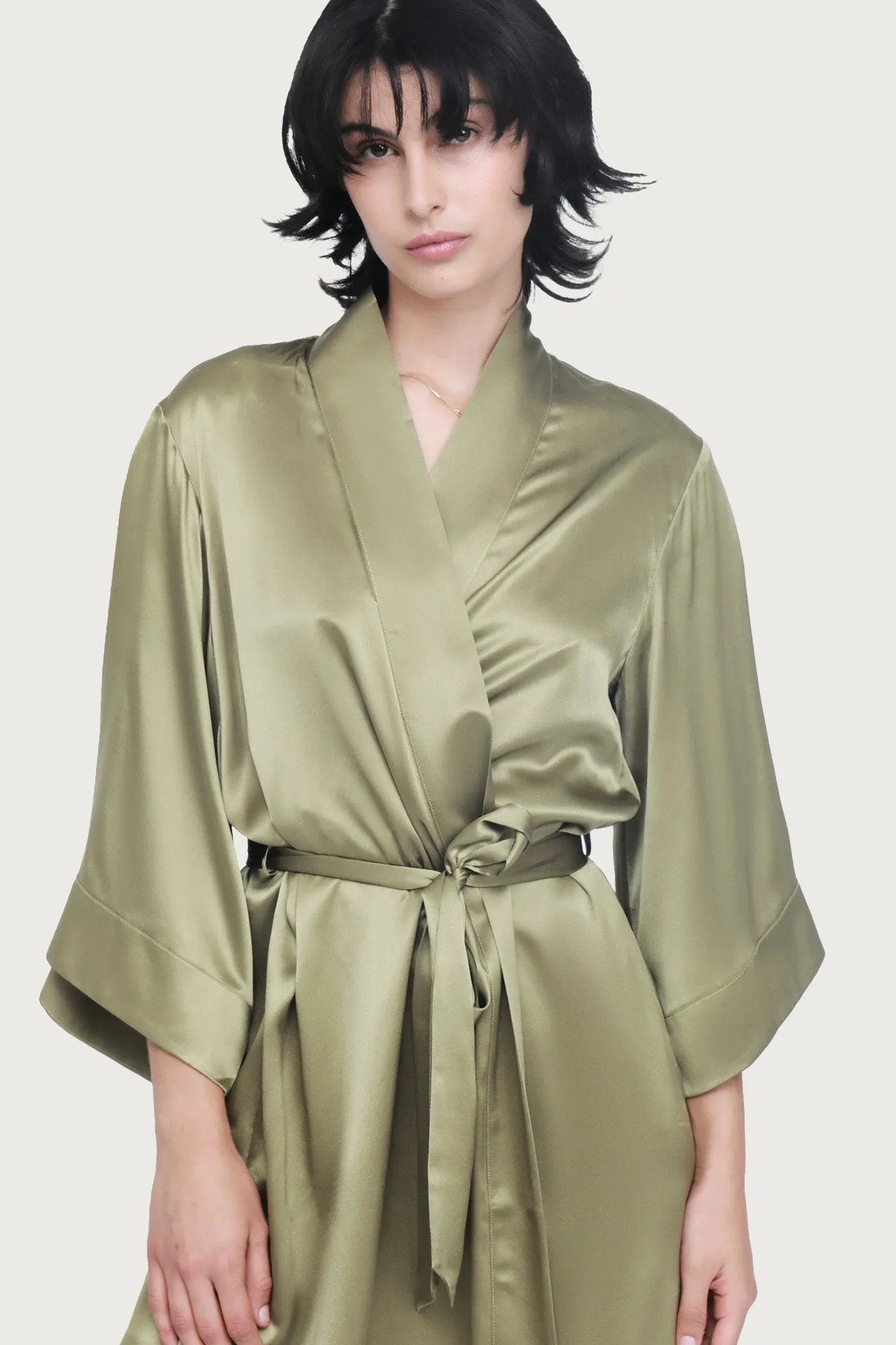 Silk Wrap Gown