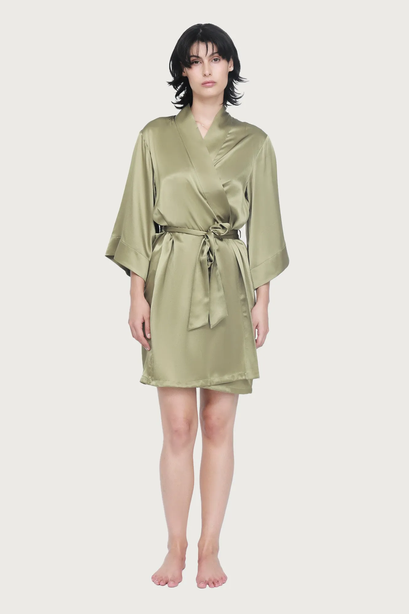 Silk Wrap Gown